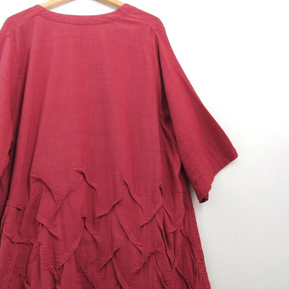 Kaliyana Linen Origami Pleat Short Kimono Jacket - Picture 4 of 4